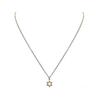 Necklace Star Of David, Star Of David , Gold Plated Silver 13mm