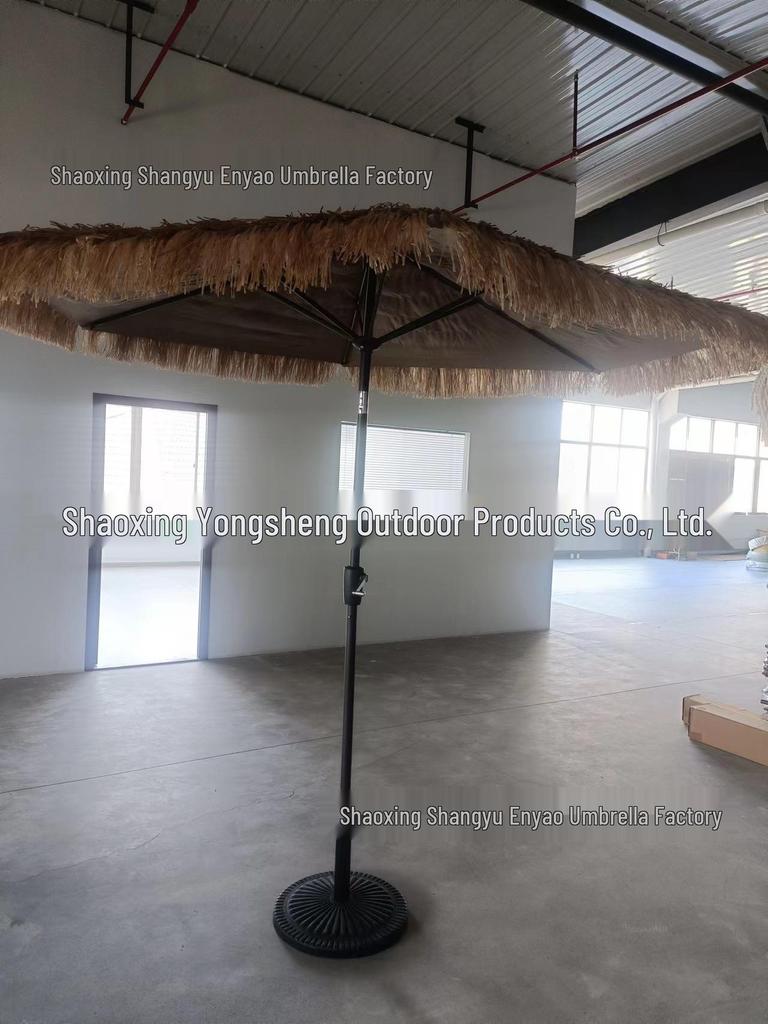 Outdoor Thatched Beach Umbrella - Sunshade & Sun Protection for Garden, Courtyard, Farmhouse & Scenic Spots