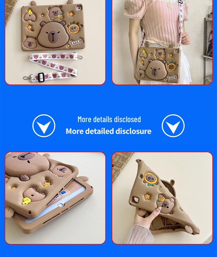 iPad 10.2 Air 11 Protective Case: Silicone Tablet Shell for Kids, Air5, 9.7, Mini 6