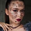 12Sheets Creative Waterproof Spider Web Face Patch DIY Halloween Cosplay Props Cobwebs Mouth Halloween Scary Tattoo Women Men