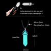 Halloween Noctilucent Glowing Necklace Bullet Hexagonal Column Luminous Necklace Night Fluorescence Glow In Dark Necklace