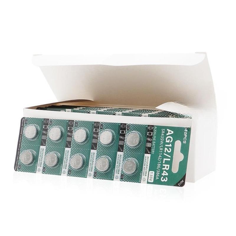 Pack of 10/20/30/40pcs AG12/LR43 Button Cell Batteries SR43SW LR1142 186 386A Coin Cells for Watches Remote Toy