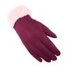 Hengyuanxiang Women's Warm Velvet Cuff Gloves
