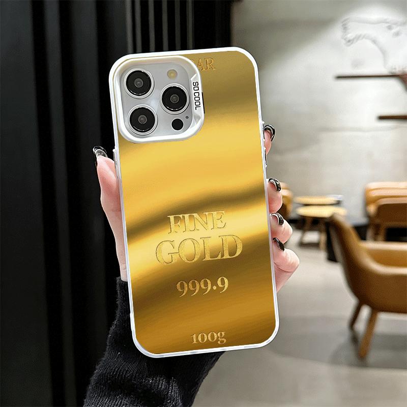 Fine Gold Pattern Printing Soft Phone Case for iPhone 15 16 17 Pro Max 17Air 16E 14 Plus 13 12 Mini Shockproof Cover Back Shell