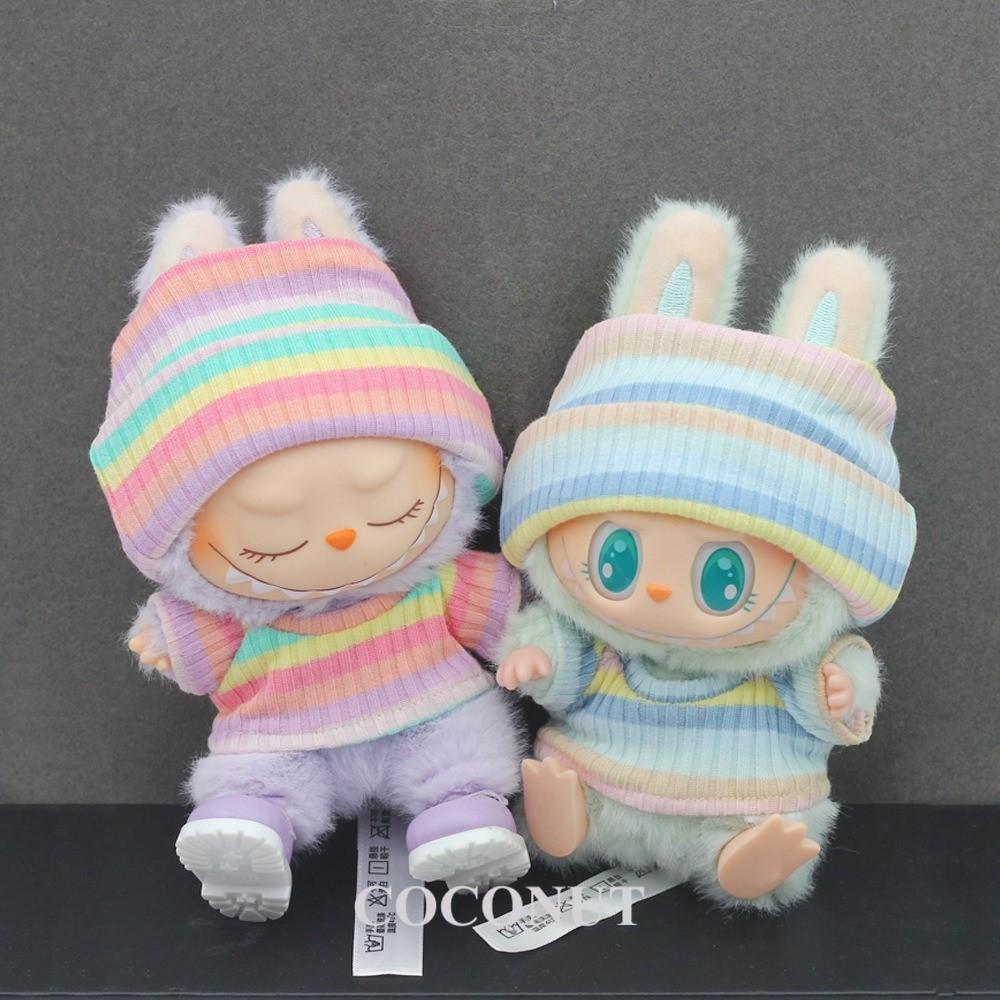 Fustă Casual Labubu Ținute Moi din Bumbac pentru Păpuși din Vinil de 17cm cu Stil de Zi cu Zi