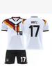 25-26 Germany Home Jersey: Wirtz #17, Kroos #8, Müller #13 - World Cup Edition Football Shirt