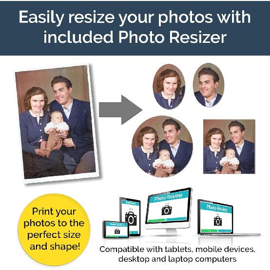 Wedding Bouquet Photo Charm Pin Cascading Double Oval Frame for Bride's Flowers or Boutonniere, Silver plate