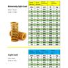 Creamily 4PCS Mold Springs Spiral Stamping Compression Die Springs For Pedal OD=30mm ID=15mm L=25-100mm