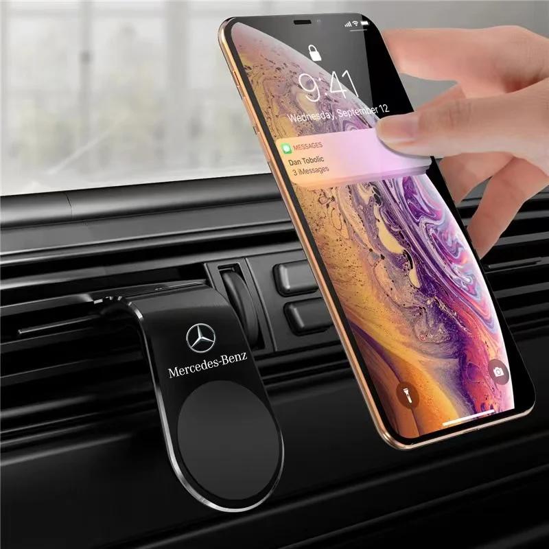 Magnetic Car Phone Holder Air Vent Clip Mount Stand In Car For Mercedes Benz AMG W204 W205 W203 W211 W212 W213 W201 W210 GLA GLC