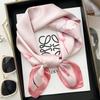 Fashion 70Cm Square Bohemia Luxury Women'S Silk Satin Small Scarves Flower Printed Headscarf Designer Scarf Headband Hijab