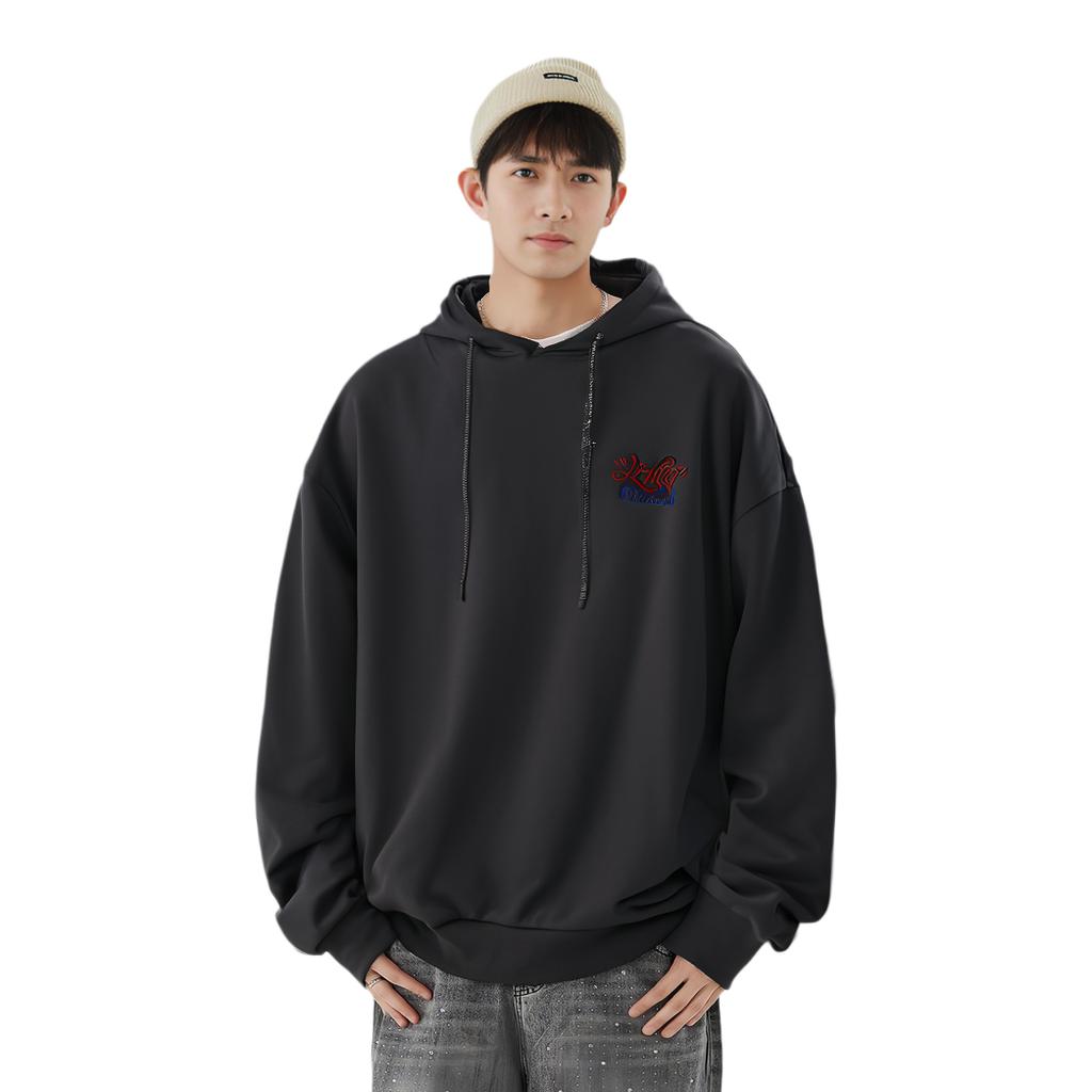 Li Ning X Xlarge Collaboration Sports Fashion Series Casual Pullover Hoodie Men Hoodies Black AWDQ997-2