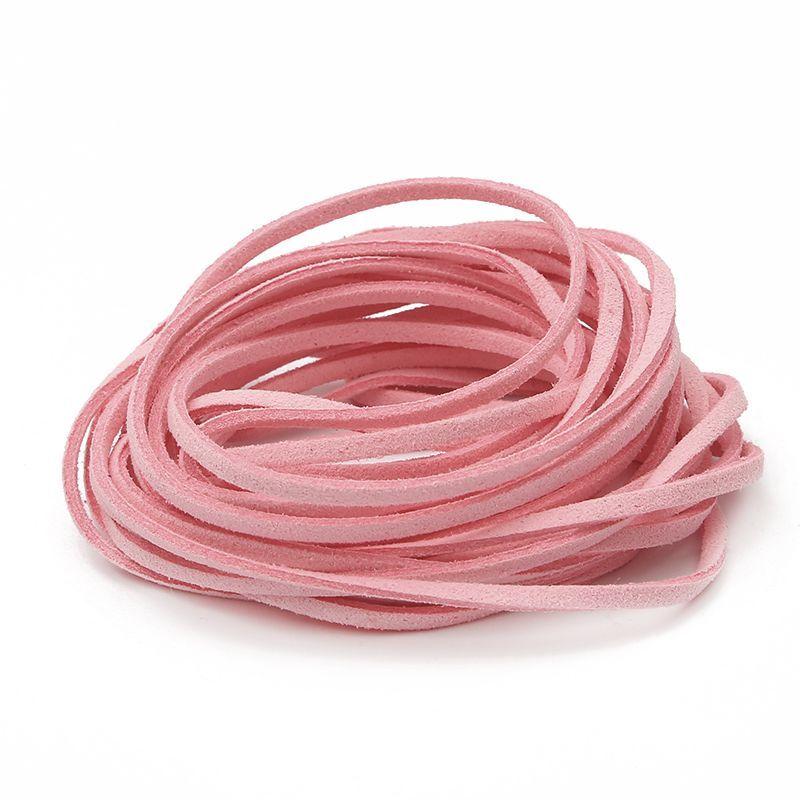 4 Meters Long 3mm Wide Korean Fleece Rope Deerskin Strap Suede Gift Box Decorative Ribbon Imitation Leather Rope DIY Jewelry