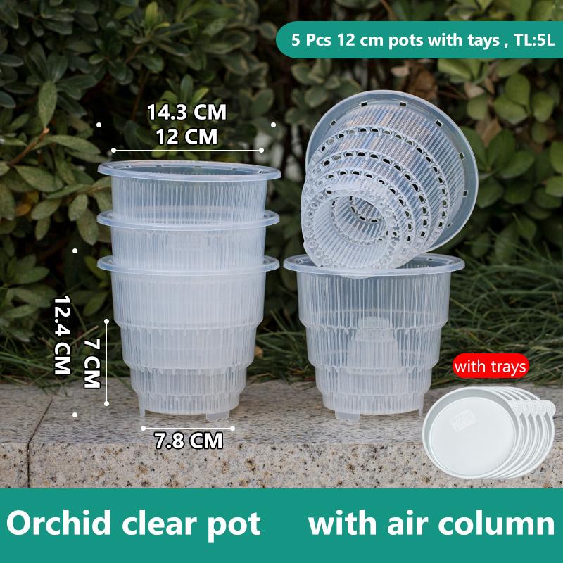 Meshpot Home Decoration Clear Orchid Pots with Holes Cattleya Dendrobium Orchid Plants Pot Cachepot In 10cm 12cm 15cm
