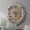 Retro Wall Clock Decoration Silent Living Room Wall Watch Fashion Dining Room Clock Light Luxury Home Decoration Accessories