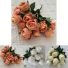 Gold Stem Faux Peony Bouquet For Wedding Party Home Decor Gift Idea