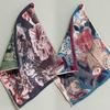 4 Layer 38X40Cm Cotton Yarn Decorative Pure Cotton Dish Cloth Quick Dry Tea Towel Retro Floral Hand Towel Home Restaurant