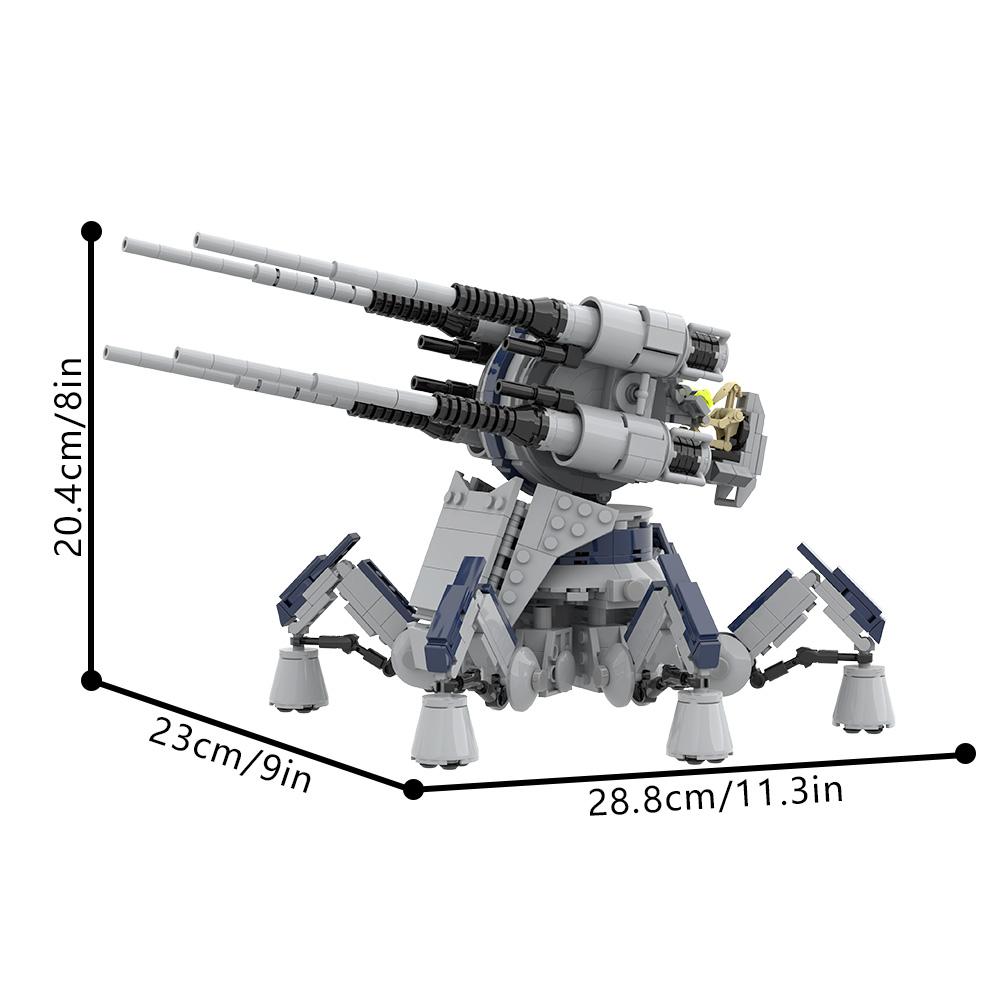 MOC CIS Anti-Aircraft Artillery Building Blocks Model Military CIS Weapons System Bricks Assembly Toys Kids DIY Birthday Gifts