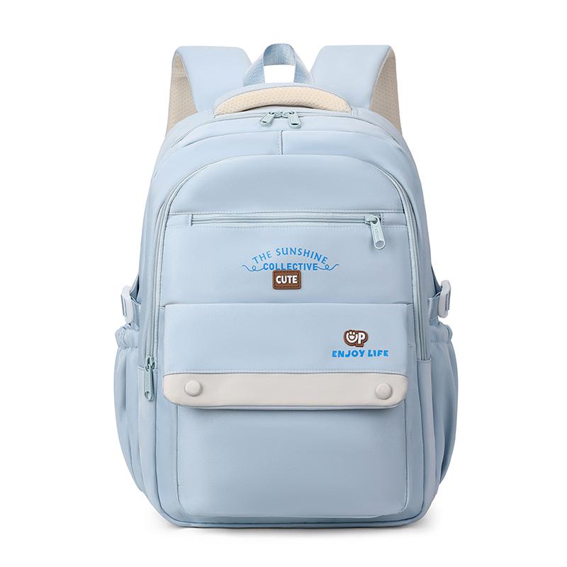

Student Schoolbag Women s Lightweight Waterproof Backpack синій