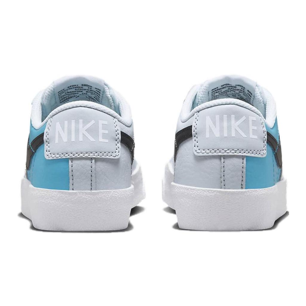 Nike Blazer Low 77 Lightweight Comfortable Non-Slip Durable Breathable Low-Top Skate Shoes Kids Sneakers Blue DA4074-401