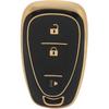 3 Button TPU Key Fob Shell Cover for 2016- Chevy Spark Traverse Equinox Trailblazer Trax