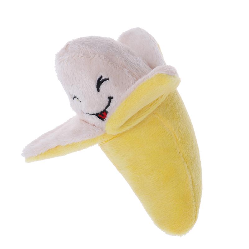 Buy Dog Puppy Chew Toy Squeaky Plush Sound Cute Fruits Banana Design