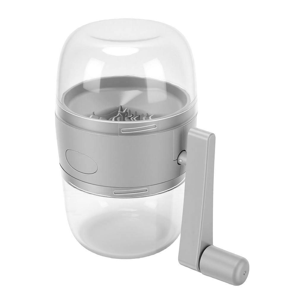 Manual Nut Chopper Grinder Multifunctional Nut Grinder with Hand Crank for Peanut Gray