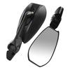 2Pcs Motorcycle Rear View Mirrors White/Blue Lens Anti-Glare Motorbike Handlebar Rear View Mirrors for Street Bicycle Motorbikes