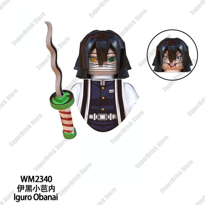 Demon Slayer Mini Action Figures Hot Anime Dolls Bricks Kamado Tanjirou Kibutsuji Muzan Building Blocks Model Toys Kids Gift Set