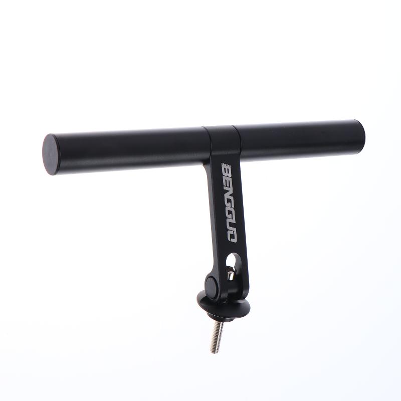 Bicycle Handlebar Extension Bracket Metal Bike Light Camera Mount Holder Bicycle Extension Stand For Cycling Gear Accessories 1PC чёрный