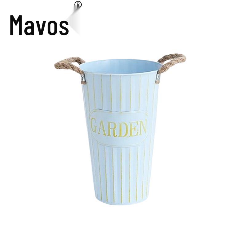 Винтажный металлический цветочный горшок Maworth