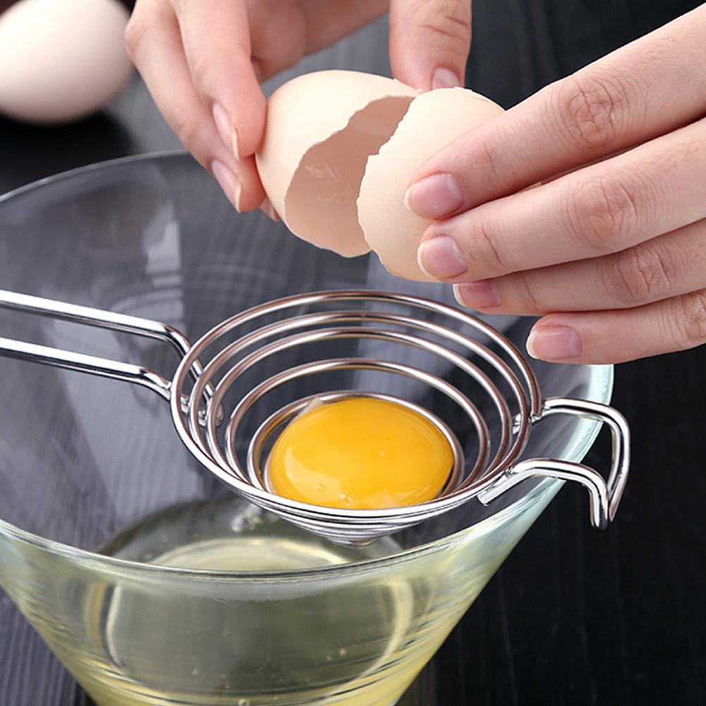 Stainless Steel Egg Yolk Filter Separator Cooking Kitchen Gadget Baking Tool Stainless Steel Egg Yolk Filter Separator Cooking Kitchen Gadget Baking Tool