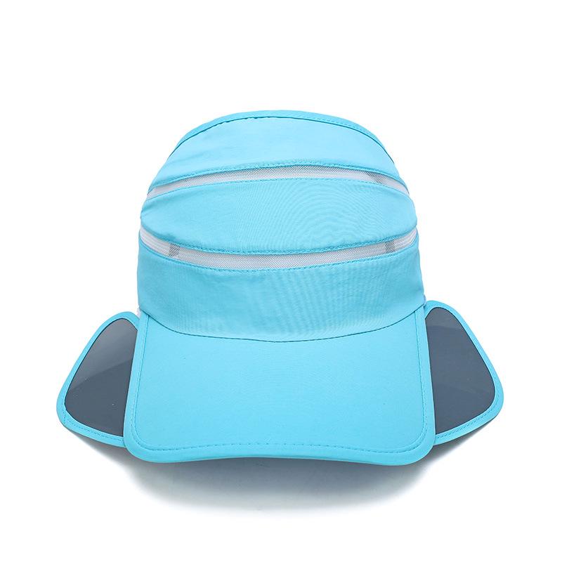 New Scalable Baseball Caps For Women Men Summer Outdoor Sports Quick Drying Patchwork Mesh Sunhat Cycling Hats Sunscreen Cap