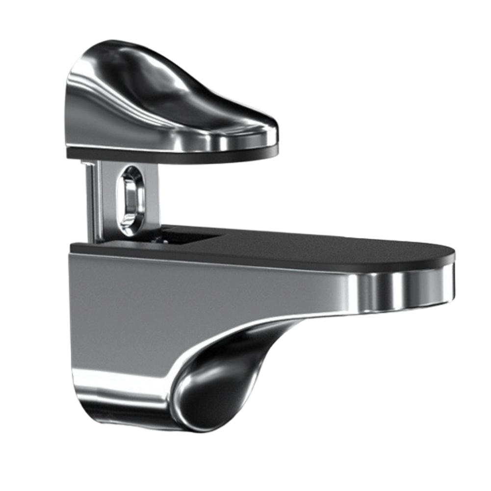 Polished Chrome Adjustable Glass Shelf Bracket Zinc Alloy 1PCS Wall Mount Support for Glass Shelves Thickness Range 3mm 22mm