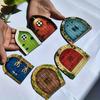 6Pcs Miniature Fairy Door Figurines Statues For Outdoor Yard Art Garden Tree Decor Accessories With Engraved Design Garden Door