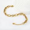 Simple Geometric Chain Bracelet Fashion Creative Link Design High-End Jewelry for Women