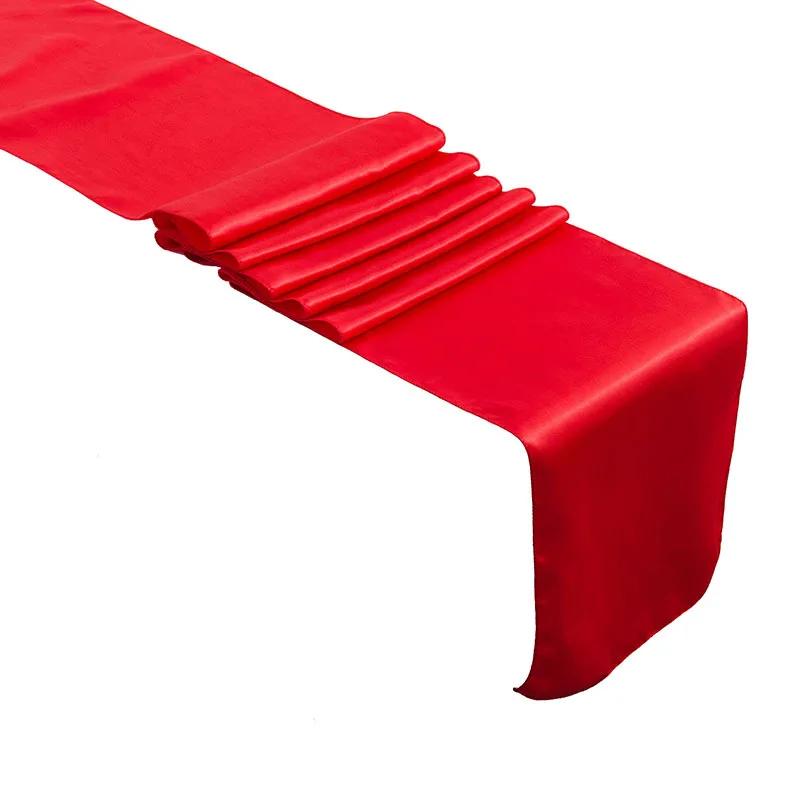 10Pcs Satin Table Runner 30cm X 275cm Wedding Party Supply Christmas Home Modern Coffee Dining Luxury Table Decoration