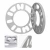 2 Stück 8mm Dicke Radnaben-Distanzscheibe Flansch Nabenzentrisch ET Dichtung Aluminiumlegierung Universell für Autos