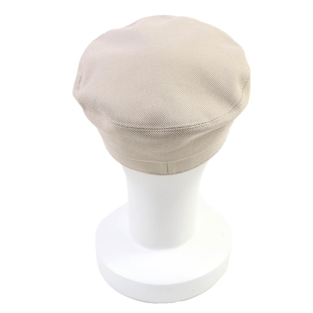 Pristine HERMES Casquette Beige Cotton Women 57 Used
