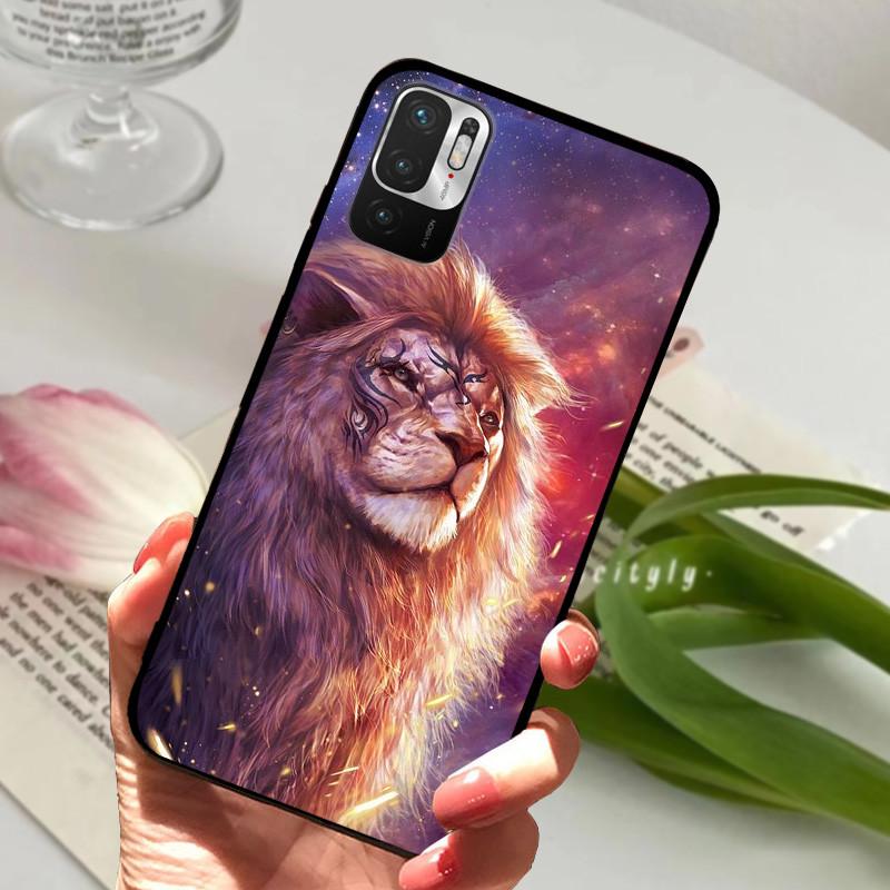 Für Redmi Note 10 5G Hülle M2103K19C Tier Silikon Weiches TPU Handyhüllen Für Xiaomi Poco M3 Pro 5G Stoßfest Bumper Fundas