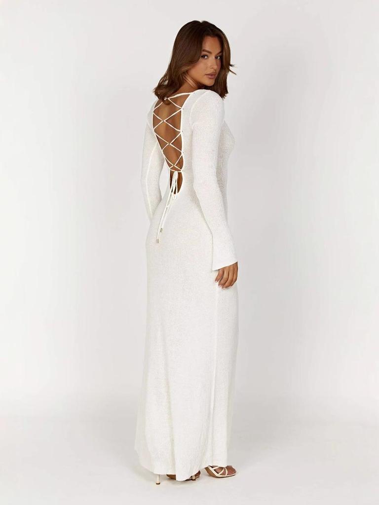 2026 Women's European & American Fashion Slim Fit Long Sleeve Dress
