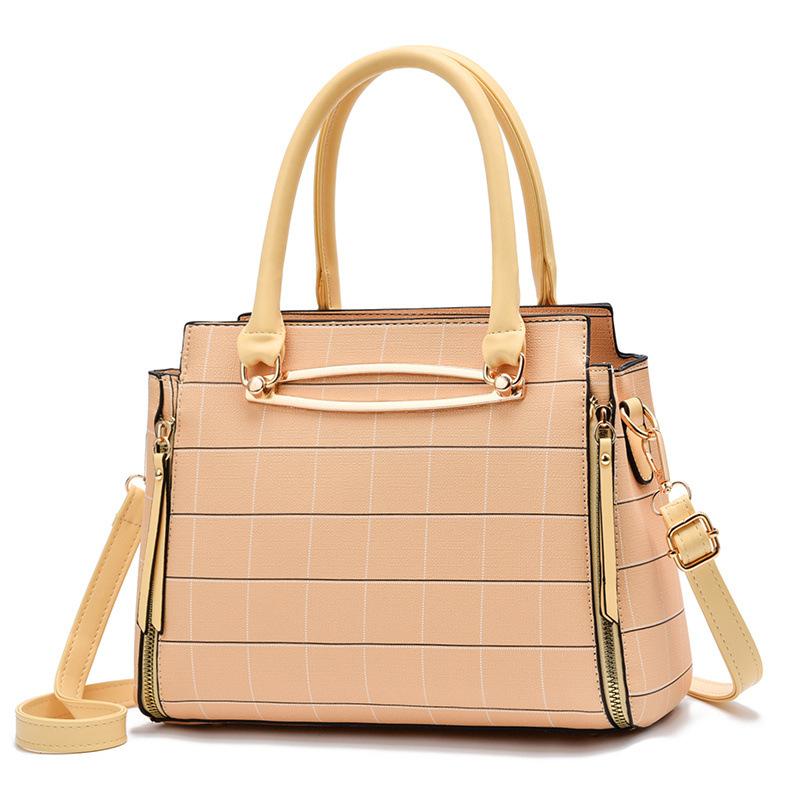Fashionable Women's Bag Plaid Tote Bag Handbag Versatile Shoulder Bag Crossbody Bag Trendy
