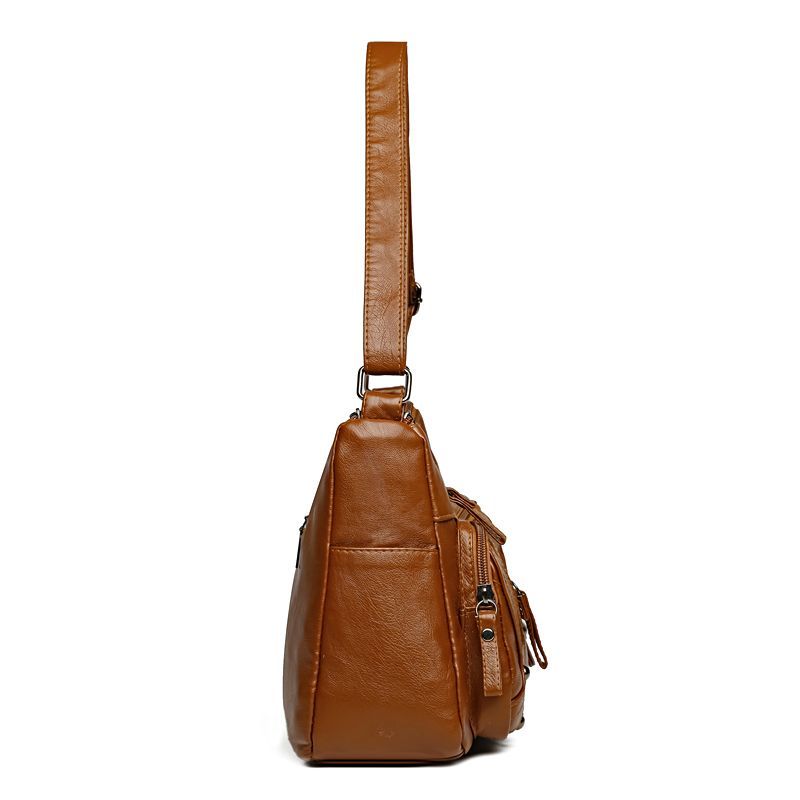 Mehrschichtige Damen Vielseitige Modische Große Kapazität Mittelalterliche Ein-Schulter Crossbody-Tasche