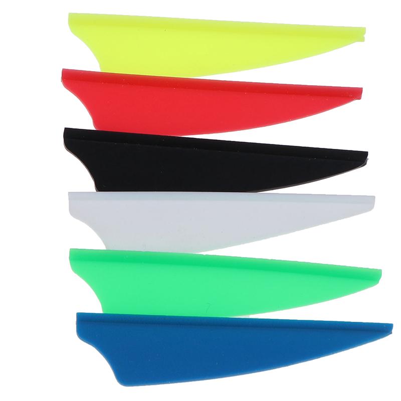 30Pcs/Bag 2" Rubber Vanes Archery Arrow Feather Fletching Shield Diy Tool