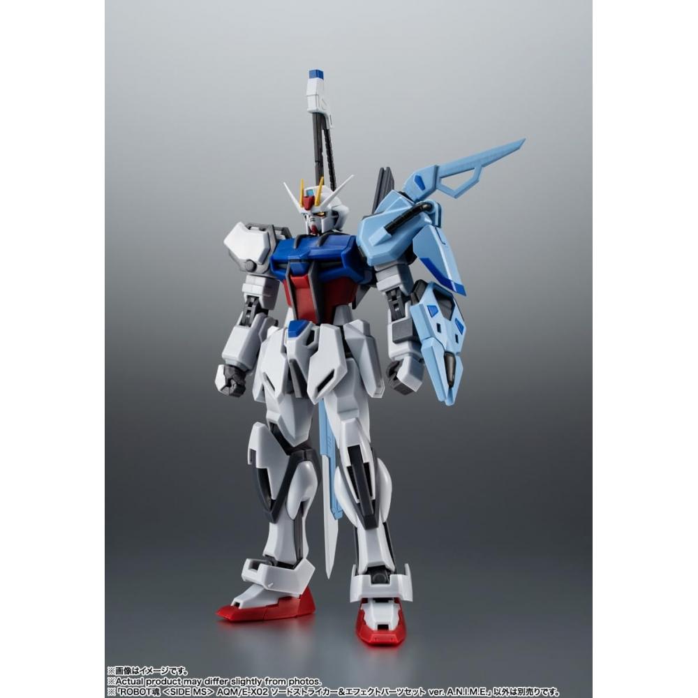 TAMASHII NATIONS ROBOT Spirits Mobile Suit Gundam SEED AQME-X02 Sword Striker & Effect Parts Set ver. A.N.I.M.E. Approx. 165mm ABS&PVC Painted Movable