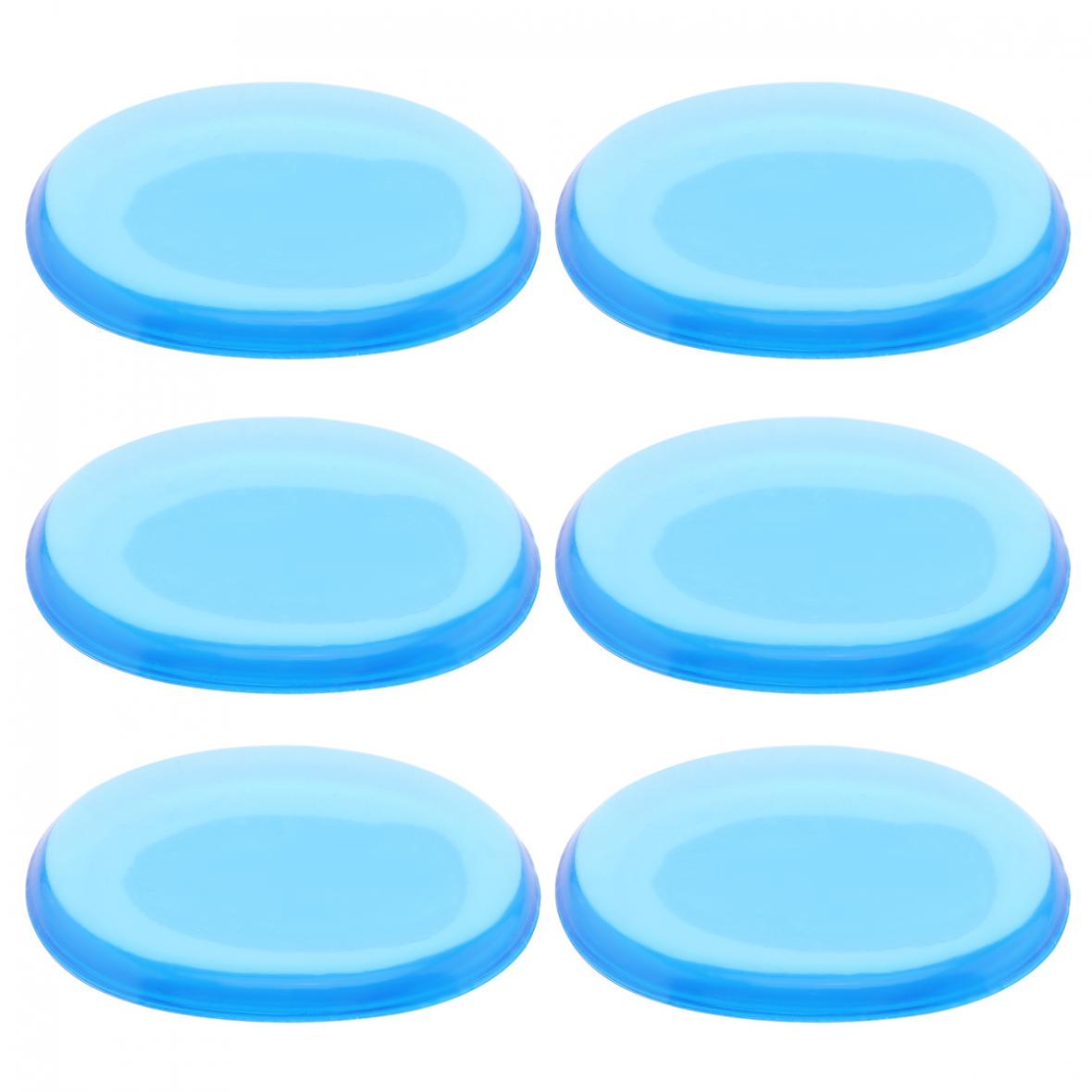 

6 шт./компл., глушитель для барабана, прозрачный силиконовый глушитель для джазового малого барабана, 2 цвета синий