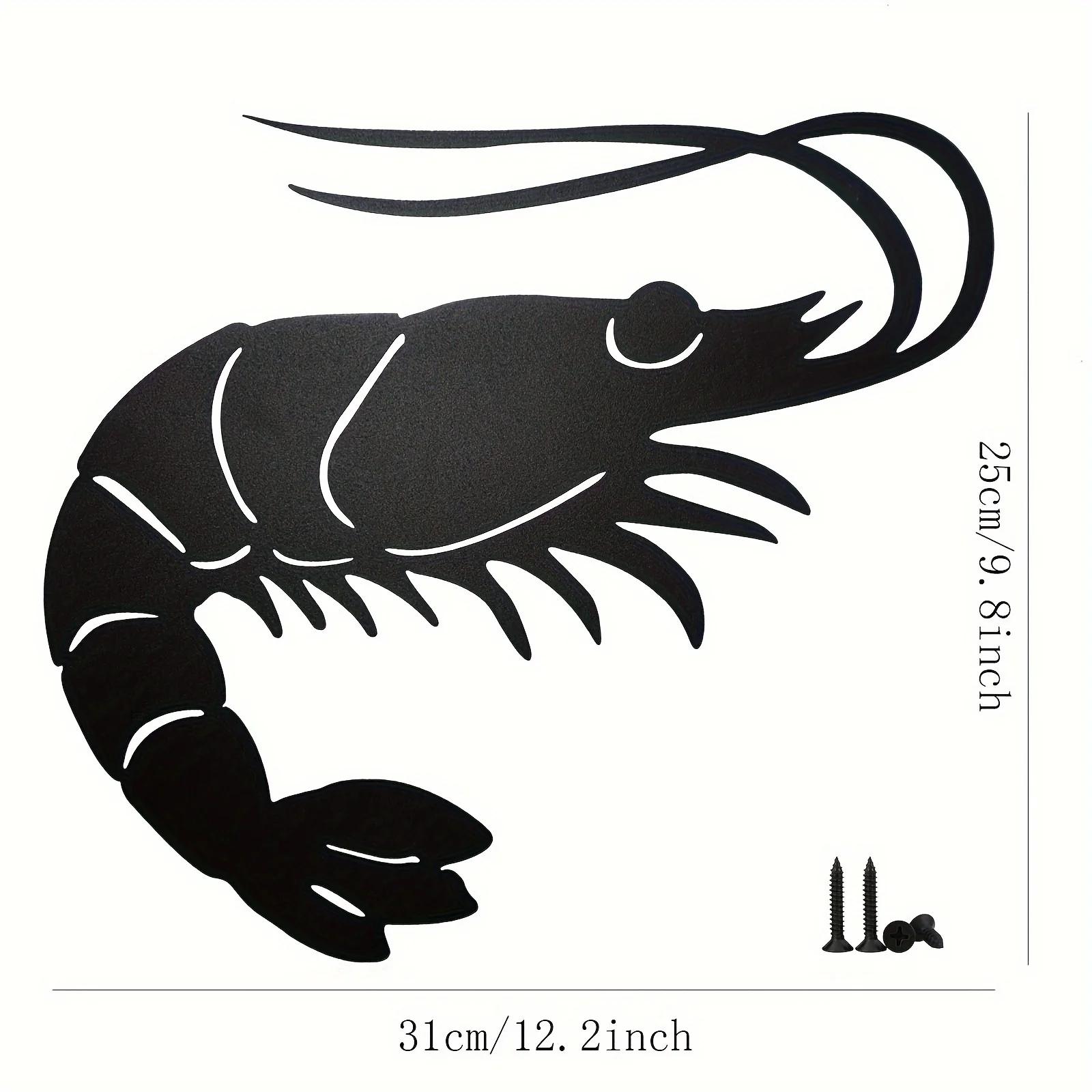 

Металлический омар настенное украшение, морские существа раки металлический уличный художественный декор, подходит для наружного ограждения внутреннего настенного украшения светло-серый