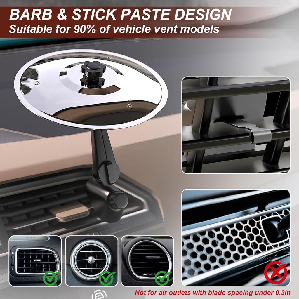 Car Cymbal Drum Air Vent Clip Portable Vehicles Mini Metal Drum Crash Cymbal Musical Instruments Gadget Car Interior Accessories