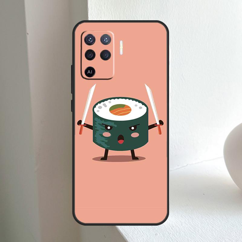 Japanisches Sushi Essen Für OPPO A80 A60 A40 A5 A6 Pro A15 A17 A57 A16 A76 A96 A18 A38 A58 A78 A98 A54 A74 A94 Hülle