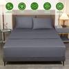 100% Viscose Bamboo Sheets 4 /3 Pieces of Grey King Sheets Luxury Bamboo Cool Sheets, Silky Soft and Breathable Bedding