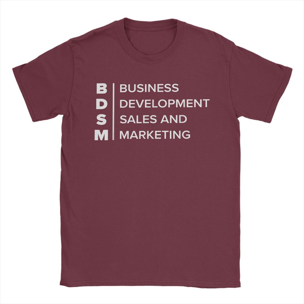 BDSM Business DevelopUnisext Sales and Marketing TShirt Unisex Crew Neck 100 Cotton T Shirt Short Sleeve Tee Shirt Summer Clothes